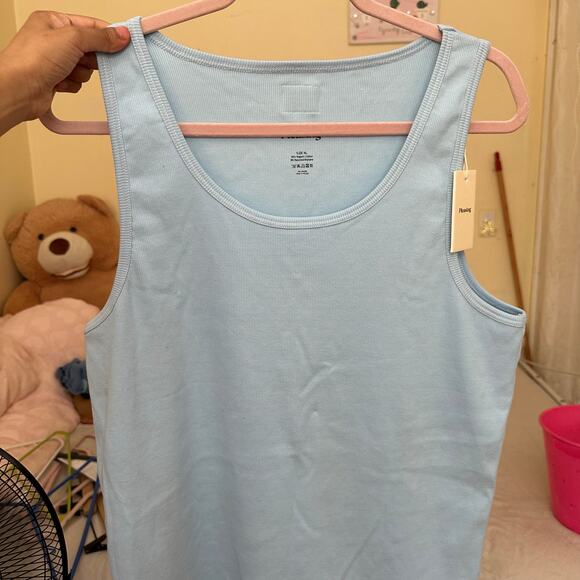 The Pleasing Ribbed Tank Top in Blue Size XL Brand New - Picture 8 of 11
